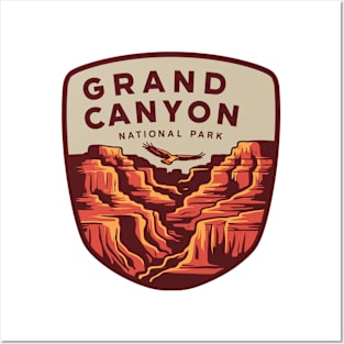 Eagle over Grand Canyon National Park Posters and Art